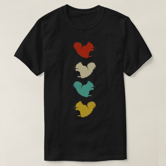 フォレスト動物愛好家ギフトナッツのリス Tシャツ (デザイン正面)