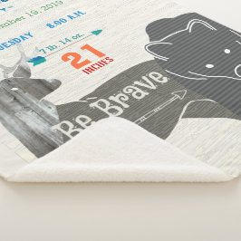 フォレスト子供部屋ベアーシカ男の赤ちゃん誕生統計 シェルパブランケット