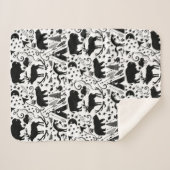 フォレスト子供部屋動物トラックバッファローテペパターン シェルパブランケット (正面(横))