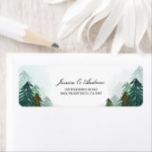 フォレスト差出人住所ラベル素朴アドベンチャーパイン ラベル (インサイチュ)