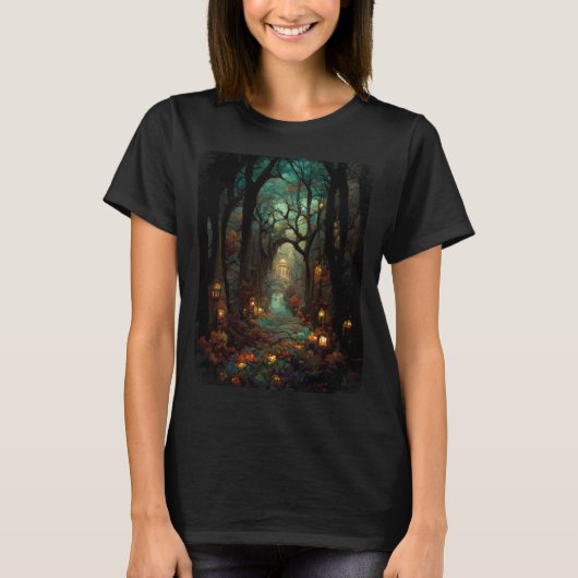 フォレスト幽霊のよく出るアクティブTシャツ Tシャツ (正面)