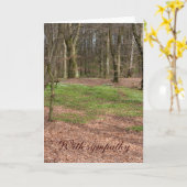 フォレスト悔やみや弔慰 カード (黄色い花)