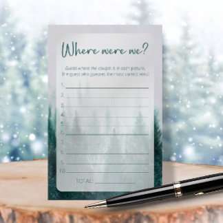 フォレスト我々のブライダルシャワーゲーム