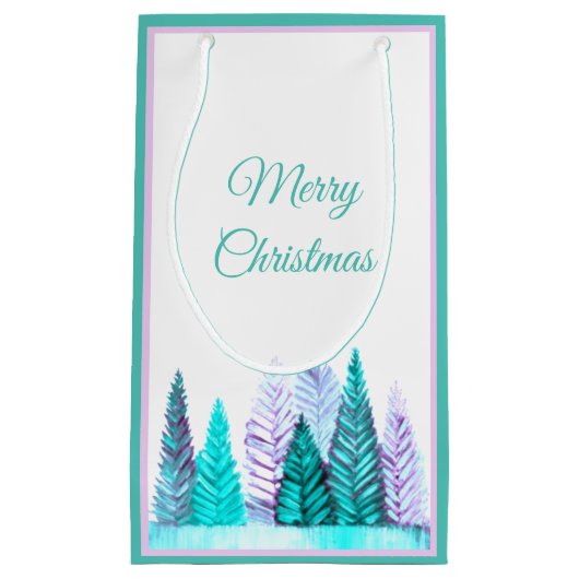 フォレスト抱き枕(ターコイズ) スモールペーパーバッグ (正面)