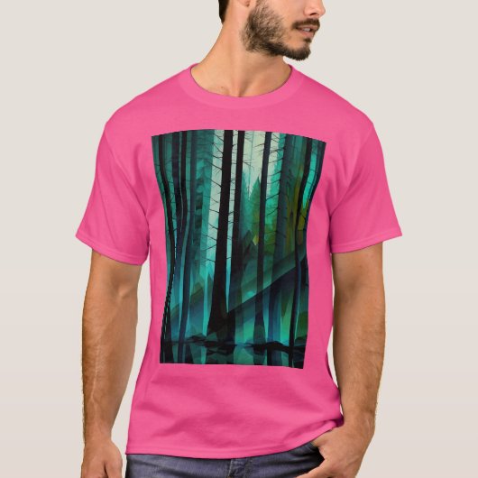 フォレスト抽象芸術 Tシャツ (正面)