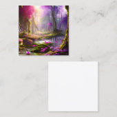 フォレスト春魔法スパークルファンタジー スクエア名刺 (正面/裏面)