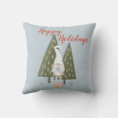 フォレスト格言ハッピーホリデイズアイスブルー クッション (裏面)