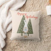 フォレスト格言ハッピーホリデイズクリスマス装飾用クッション クッション (ブランケット)