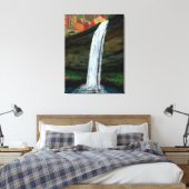 フォレスト滝の絵画滝 キャンバスプリント (インサイチュ (寝室))