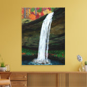 フォレスト滝の絵画滝 キャンバスプリント (インサイチュ (リビング))
