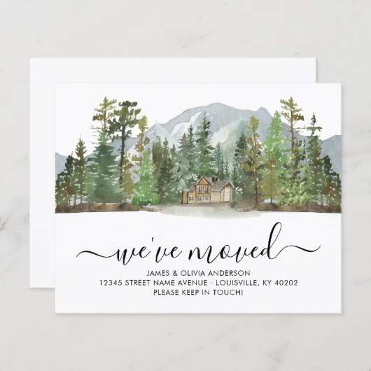 フォレスト素朴ウッズ引っ越しました新しいホームモーニングアン (正面/裏面)