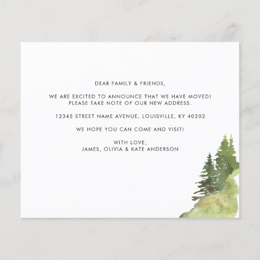 フォレスト素朴ウッズ引っ越しました新しいホームモーニングアン (裏面)