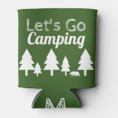 フォレスト素朴グリーンレッツキャンピング 缶クーラー (正面)