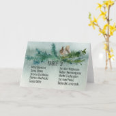 フォレスト素朴パインの編集可能なテーブル番号と名前 カード (黄色い花)