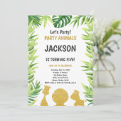 フォレスト素朴パーティーカード 招待状 (スタンド正面)