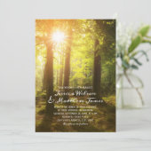 フォレスト素朴春ツリーグリーンリーカントリーウェディング 招待状 (スタンド正面)