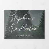 フォレスト結婚式招待状 三つ折り招待状 (カバー)