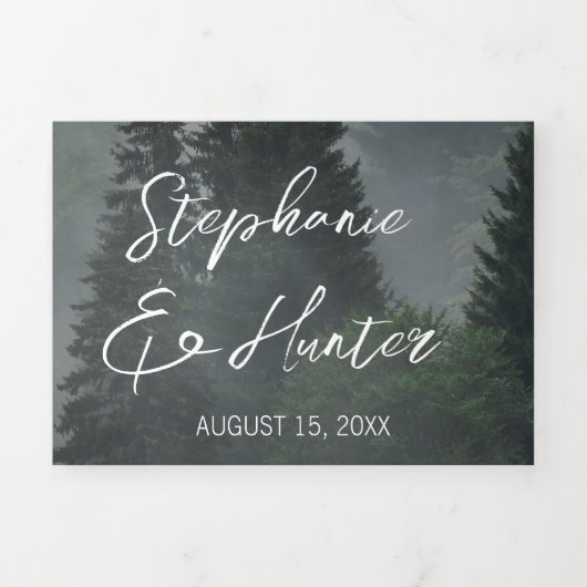 フォレスト結婚式招待状 三つ折り招待状 (カバー)