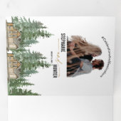 フォレスト結婚式招待状 三つ折り招待状 (内部最初)