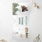 フォレスト結婚式招待状 三つ折り招待状 (内部)