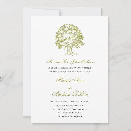 フォレスト結婚式招待状 招待状 (正面)