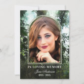 フォレスト自然フォト悔やみや弔慰サンキューカード サンキューカード (正面)