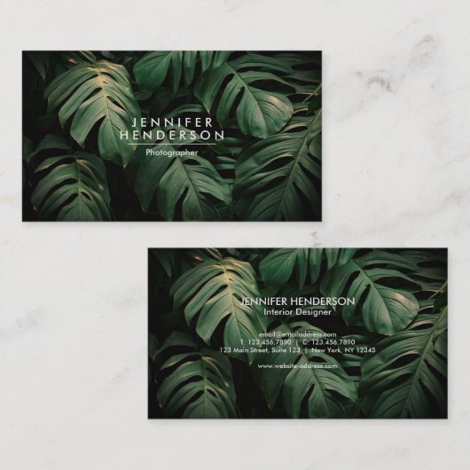 フォレスト葉 名刺 (正面/裏面)