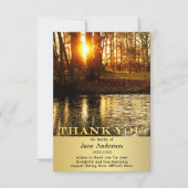 フォレスト記念悔やみや弔慰写真ありがとう サンキューカード (正面)