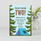 フォレスト誕生日招待状 招待状 (スタンド正面)