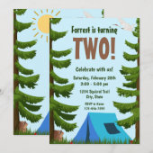 フォレスト誕生日招待状 招待状 (正面/裏面)