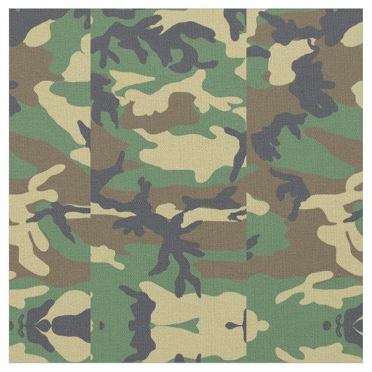 フォレスト迷彩柄軍隊カモフラージュ軍 ファブリック (クローズアップ)