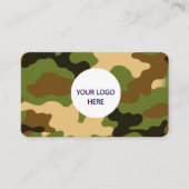 フォレスト迷彩柄 – 完全にカスタマイズおよびはっきりしたデザイン 名刺 (正面)
