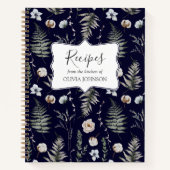 フォレスト離れフローラ植物学レシピクックブック ノートブック (正面)