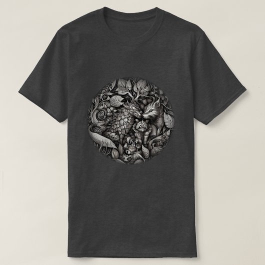 フォレスト顔 Tシャツ (デザイン正面)