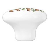 フォレスト鹿お洒落ウッドランドグリーナリー子供部屋 セラミックノブ (側面)