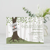 フォレスト/ウッドランド結婚式招待状 招待状 (スタンド正面)