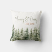 フォレスト ウッドランド アニマル マミー & ダディ エスト クッション (正面)