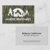 フォレスト | キャンピングアウトドアロゴ 名刺 (正面/裏面)