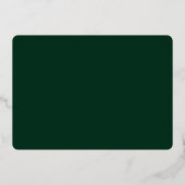 フォレスト・グリーン結婚ズの共演実在 箔招待状 (裏面)