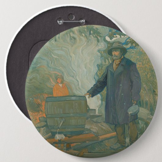 フォレスト・スティル・ムーンシャイナーズ・ホワイト・ライトニング・リカー 缶バッジ (正面&裏面)