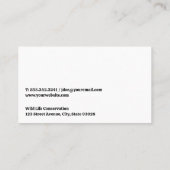 フォレスト |テントと木のキャンピングロゴ 名刺 (裏面)