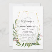 フォレスト ハーブリウム ジオメトリック コンファメーション 招待状 (正面)