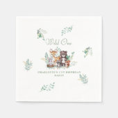 フォレスト・フレンズの最初の誕生日 スタンダードカクテルナプキン (正面)