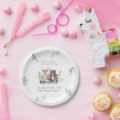 フォレスト・フレンズの最初の誕生日 ペーパープレート (パーティー)