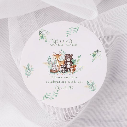 フォレスト・フレンズの最初の誕生日 ラウンドシール