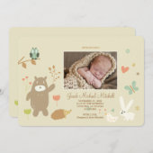 フォレスト・フレンズ　写真　出生発表 案内状 (正面/裏面)