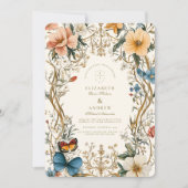 フォレスト フローラル フェルン ウェディング 招待状 (正面)