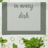 フォレスト – ホワイトキッチンタオル キッチンタオル (折り畳み)