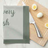 フォレスト – ホワイトキッチンタオル キッチンタオル (四つ折り)