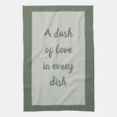 フォレスト – ホワイトキッチンタオル キッチンタオル (縦)